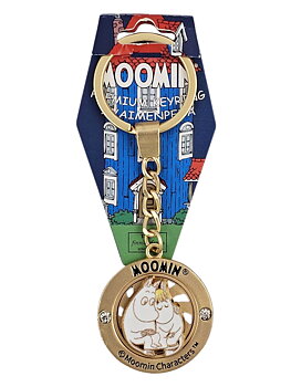 Mumin Nyckelring - Mumintrollet & Snorkfröken - Går att snurra!