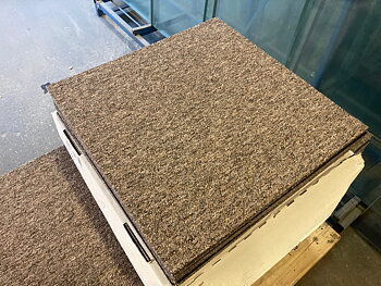 Textilplattor 70m2