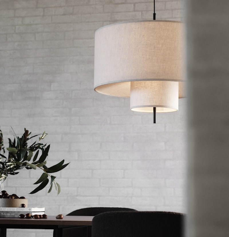 Margin Taklampa Beige Canvas - Ø70 cm - 4