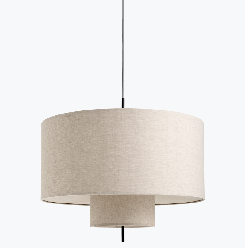 Margin Taklampa Beige Canvas - Ø90 cm