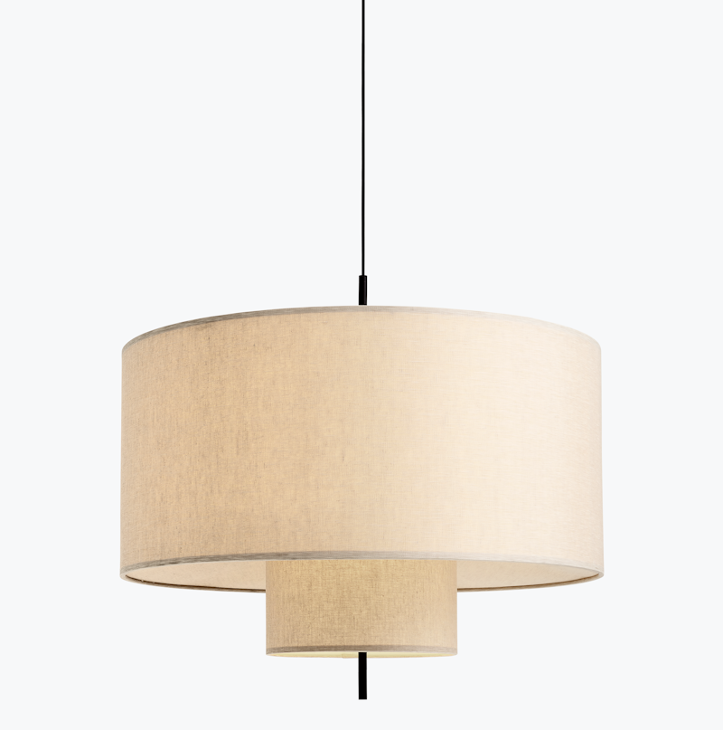 Margin Taklampa Beige Canvas - Ø90 cm - 2