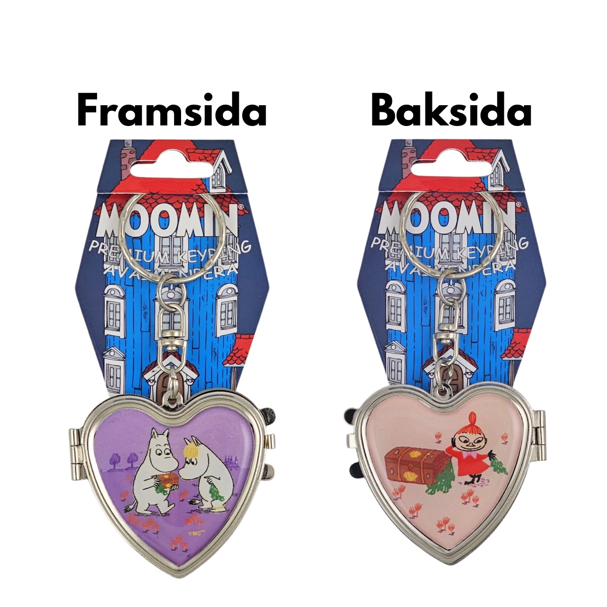 Moomin Keychain with Mirror - Heart - 2
