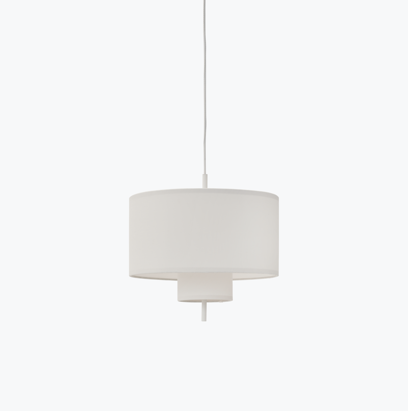 Margin Taklampa White Canvas - Ø50 cm