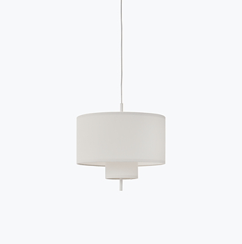 Margin Taklampa White Canvas - Ø50 cm