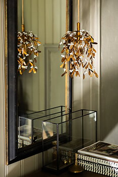 Mistel Antikguld tak/fönsterlampa H30