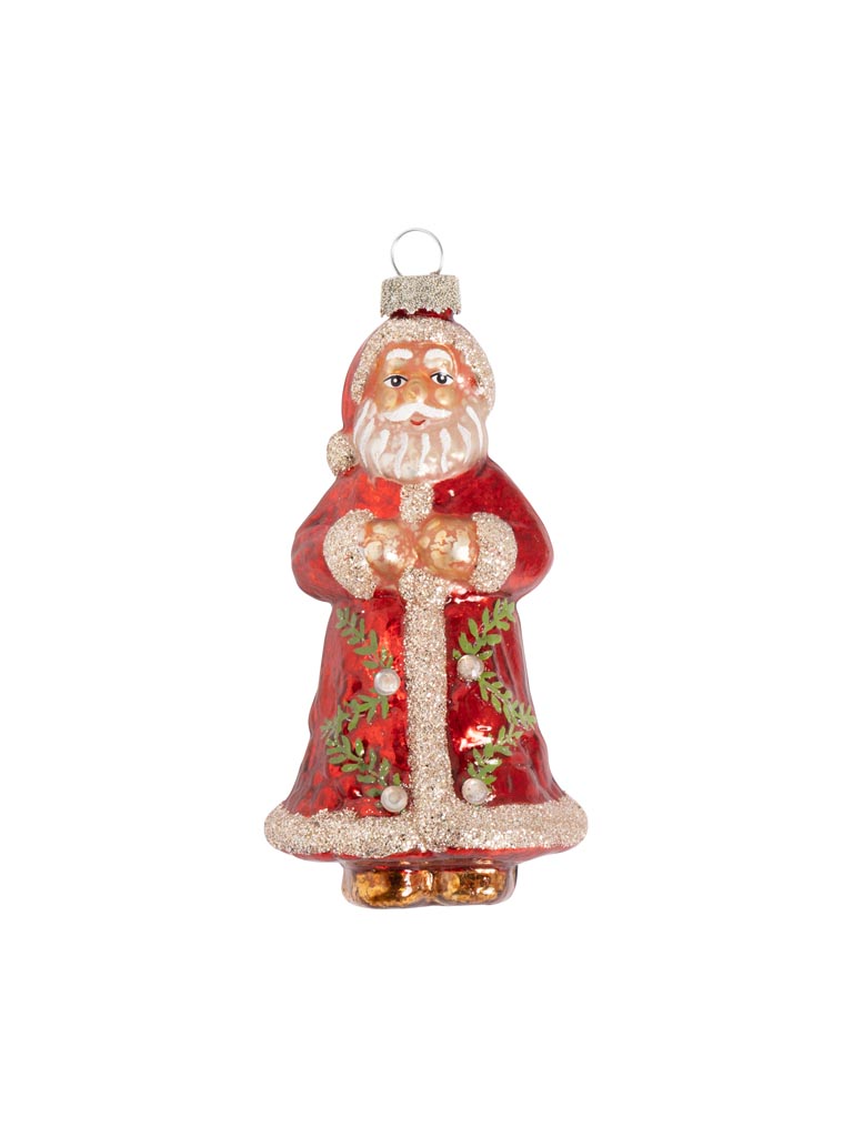 Hängande tomte i glas