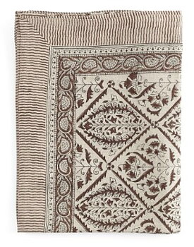 Bordsduk i linne Jaipur  Brun Chamois 150*230
