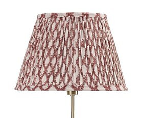 Chamois Lampshade Drum - Cypress - Red
