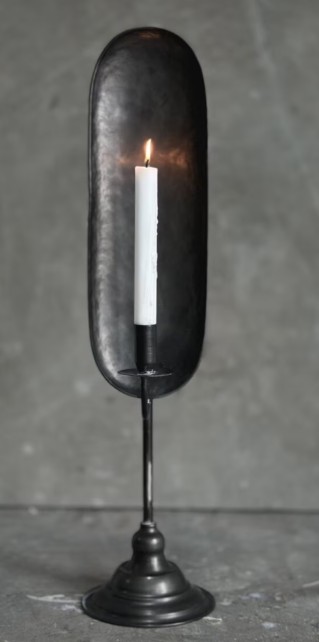 NOON candle holder, antique black