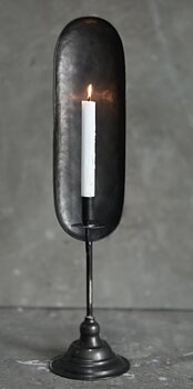 NOON candle holder, antique black