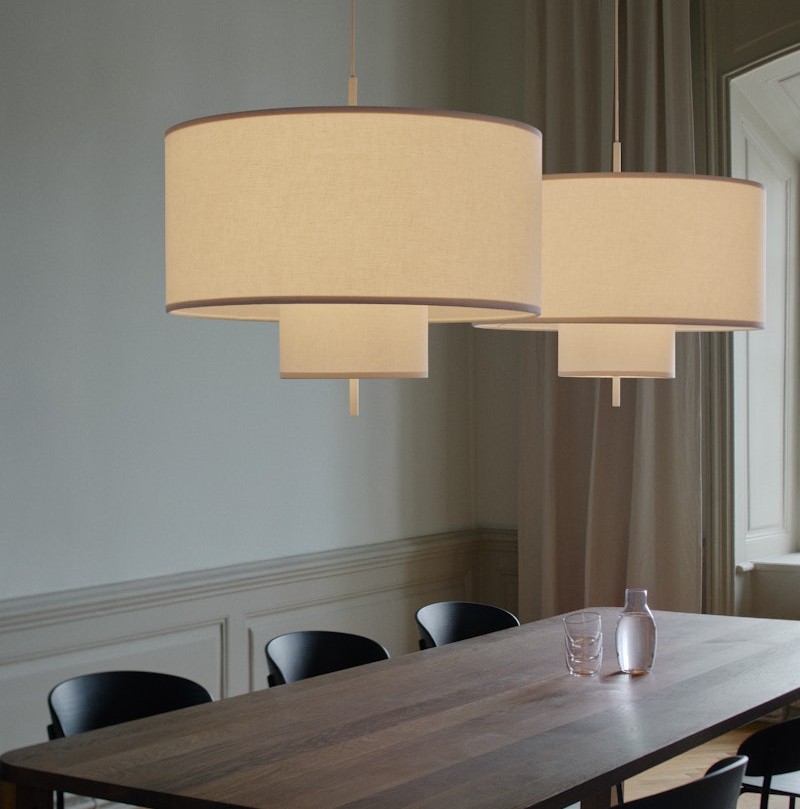Margin Taklampa White Canvas - Ø70 cm - 2