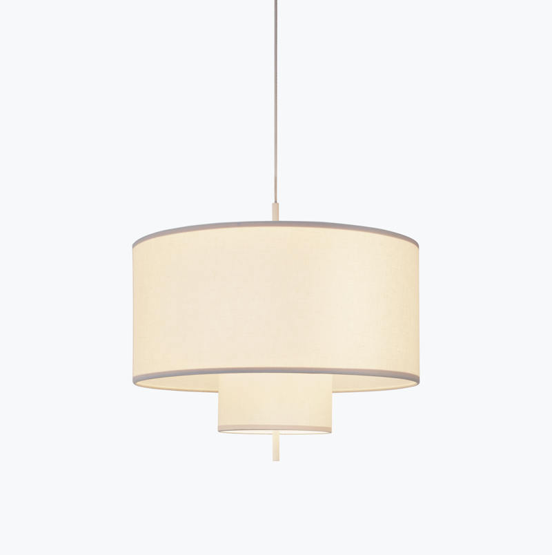 Margin Taklampa White Canvas - Ø70 cm - 3