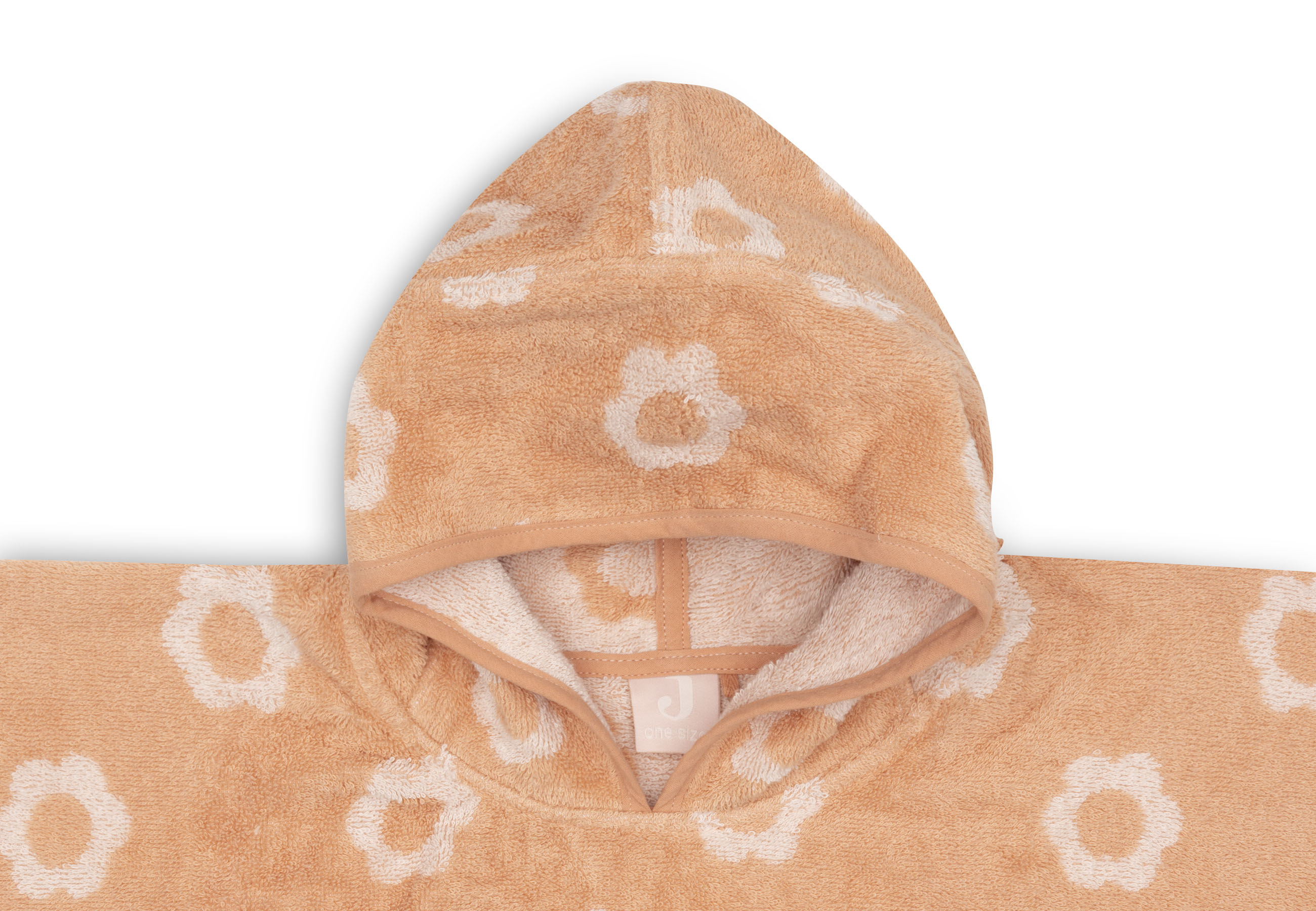 Jollein Badponcho Frotté Jacquard Flower Reversible											 - 4