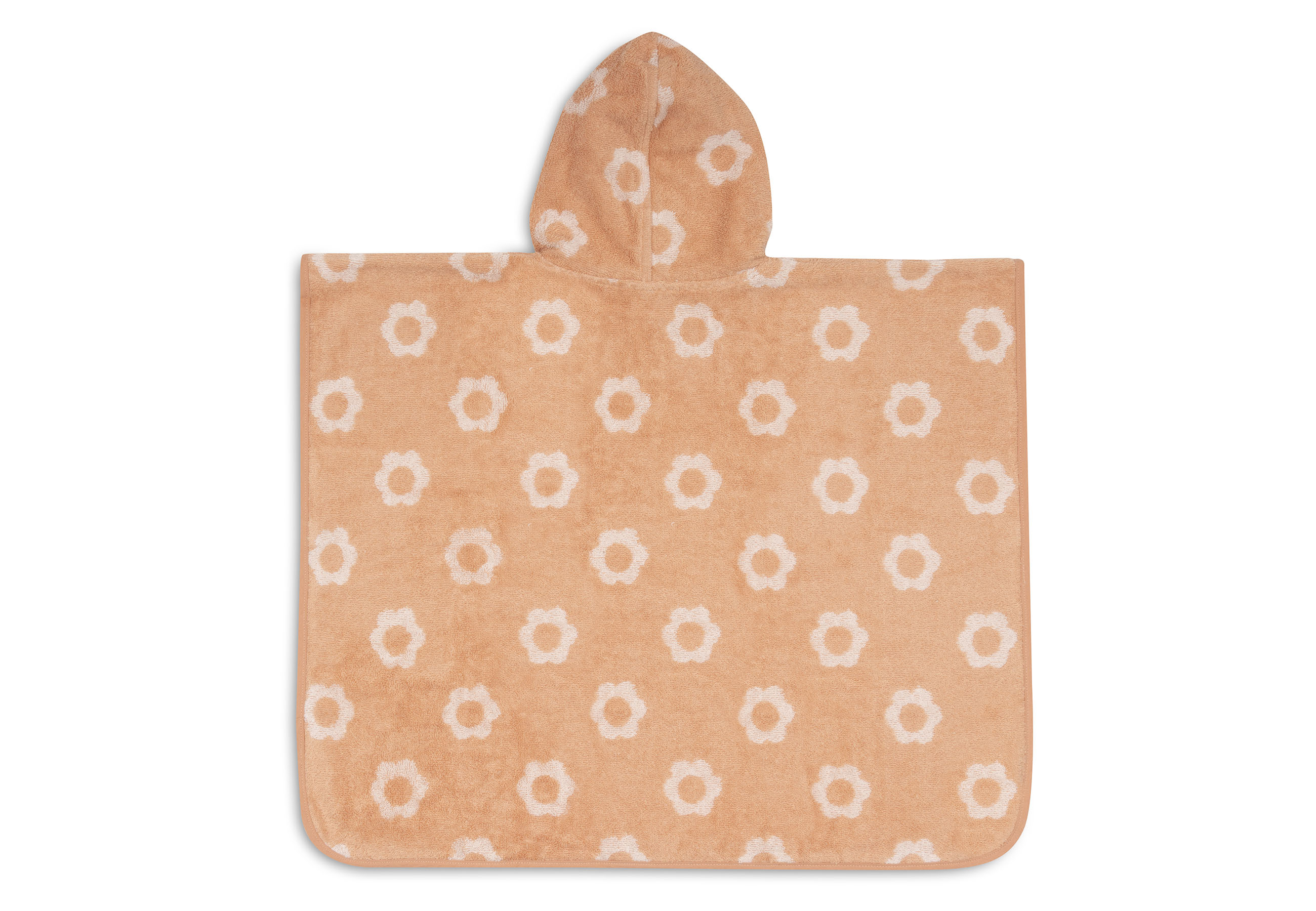Jollein Badponcho Frotté Jacquard Flower Reversible											 - 3