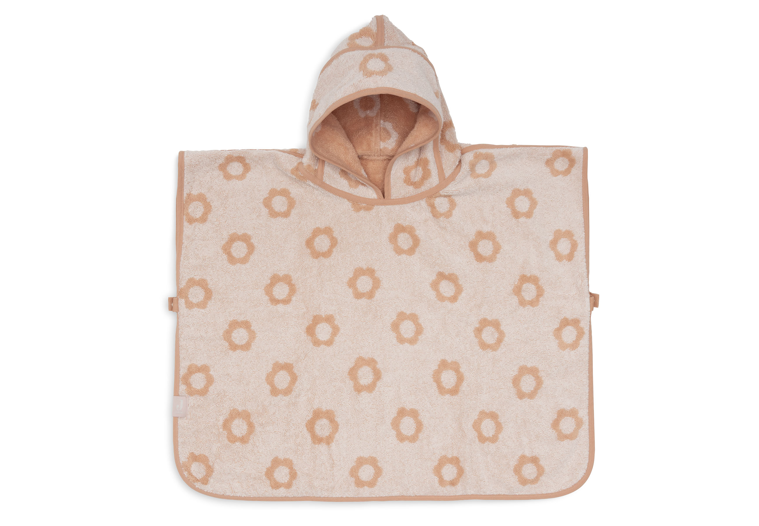 Jollein Badponcho Frotté Jacquard Flower Reversible											 - 2