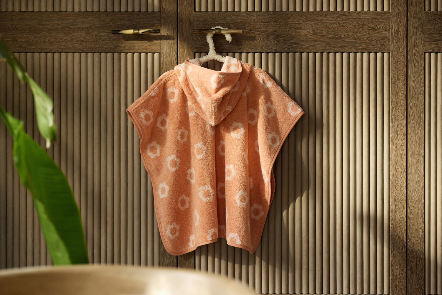 Jollein Badponcho Frotté Jacquard Flower Reversible											 - 7