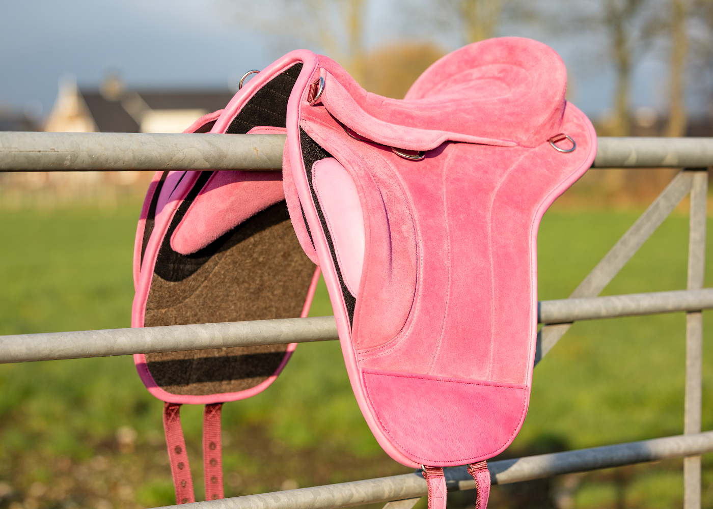 EDIX® Union, ridpad / barbackasadel, mocka, rosa - 4
