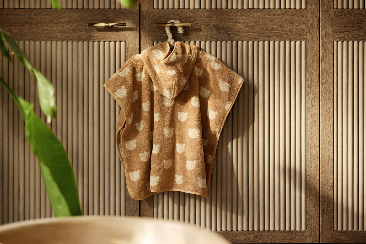 Jollein Badponcho Frotté Jacquard Teddy Bear Reversible																 - 7