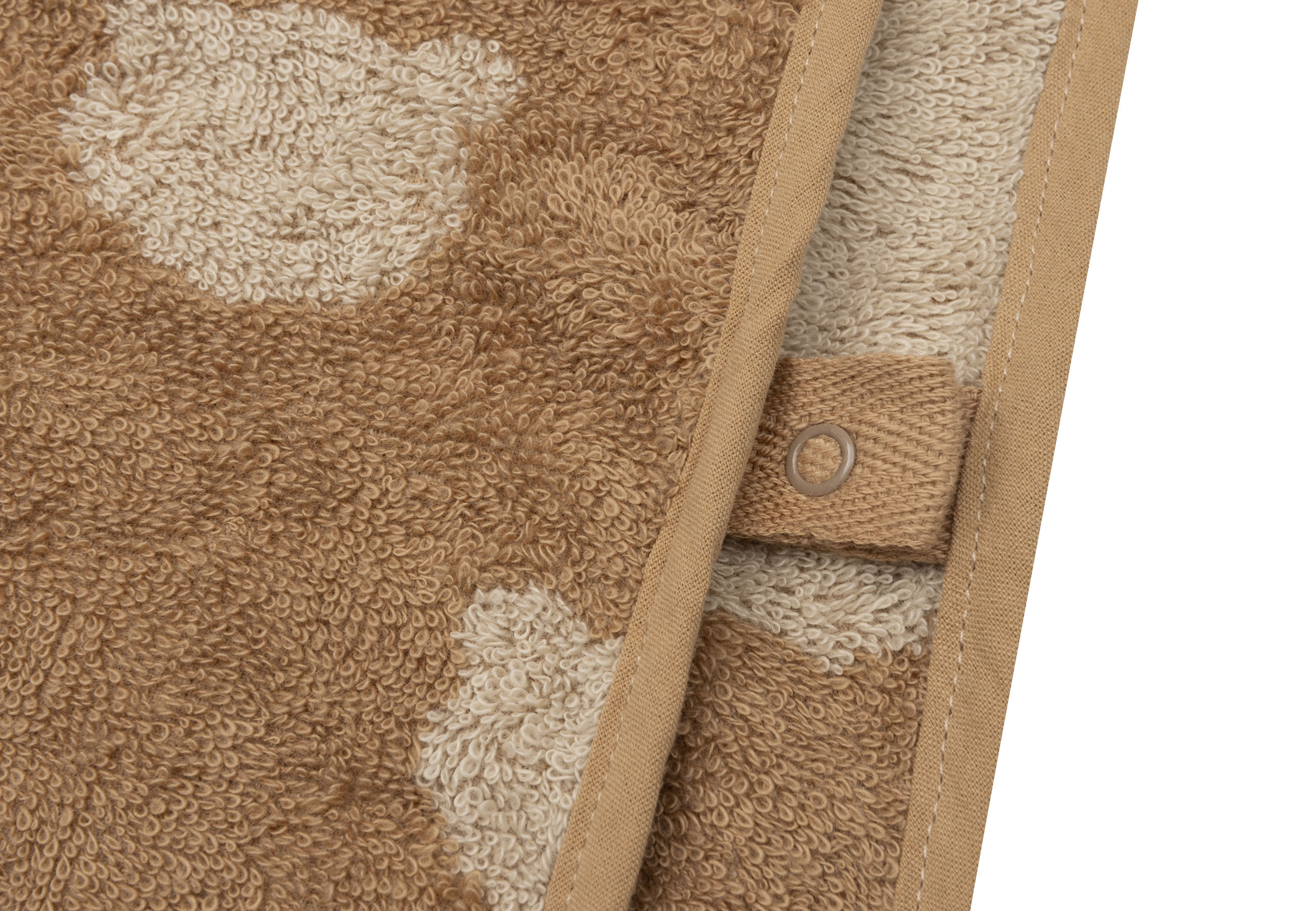 Jollein Badponcho Frotté Jacquard Teddy Bear Reversible																 - 6