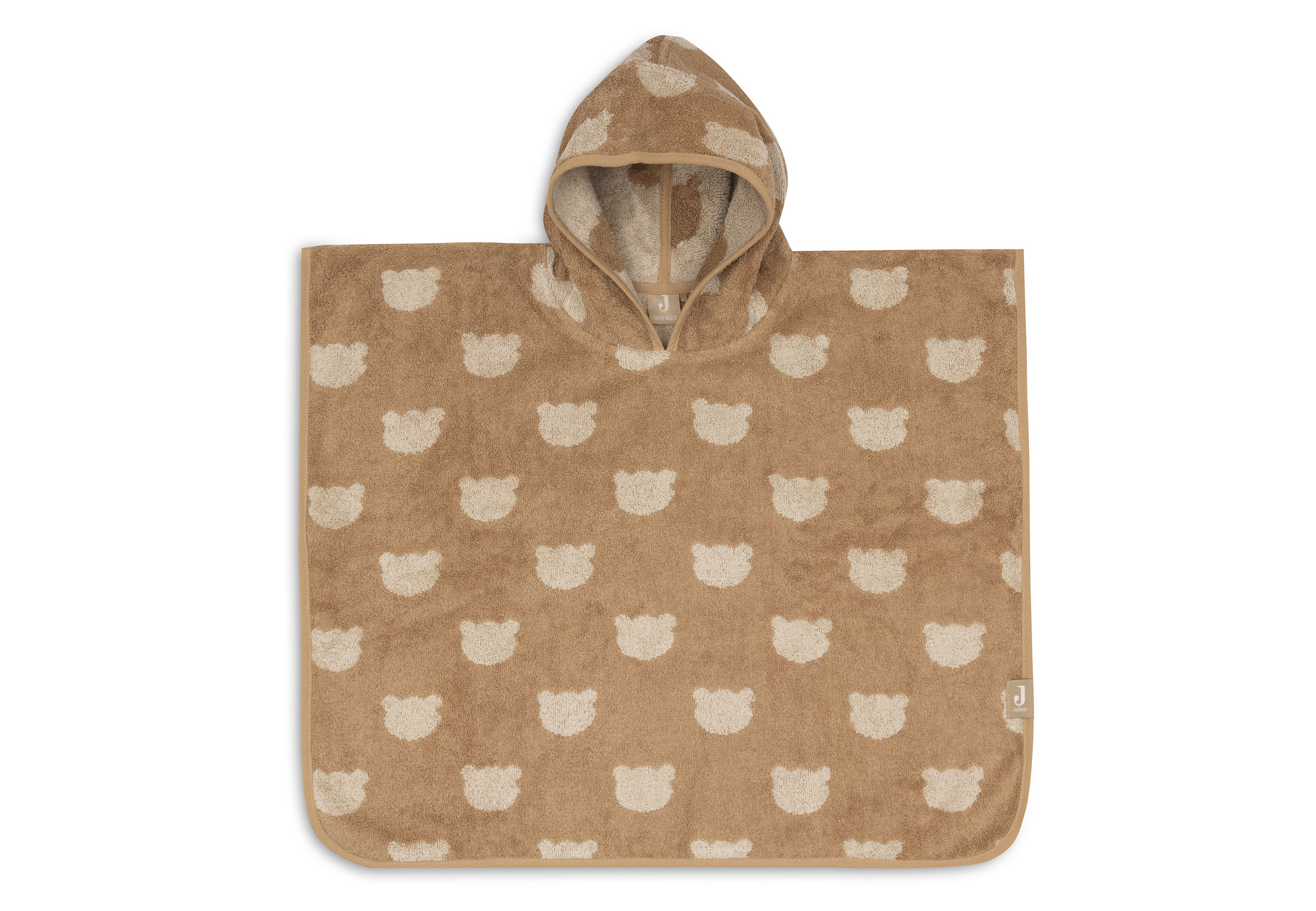 Jollein Badponcho Frotté Jacquard Teddy Bear Reversible																