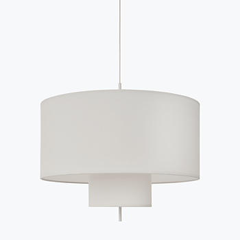 Margin Taklampa White Canvas - Ø90 cm
