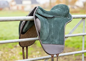 EDIX® Union, ridpad / barbackasadel, mocka, grön