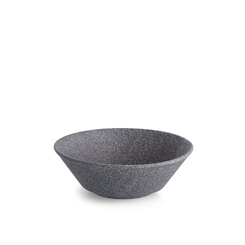 Granit No 1 Skål Svart Rå - Ø 15 cm