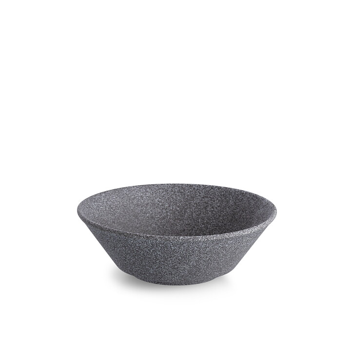 Granit No 1 Skål Svart Rå - Ø 15 cm