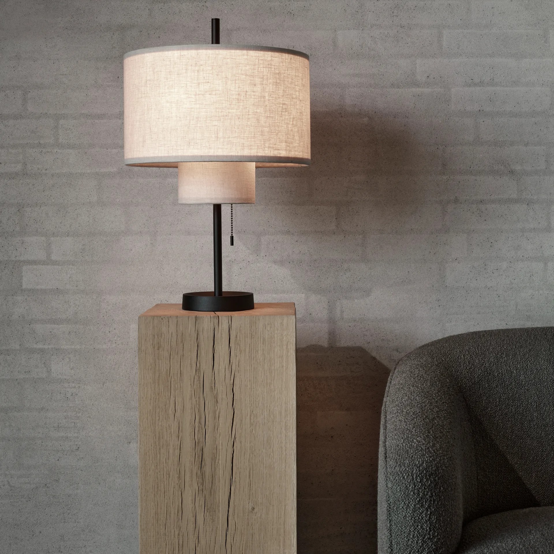 Margin bordslampa - Beige - 4