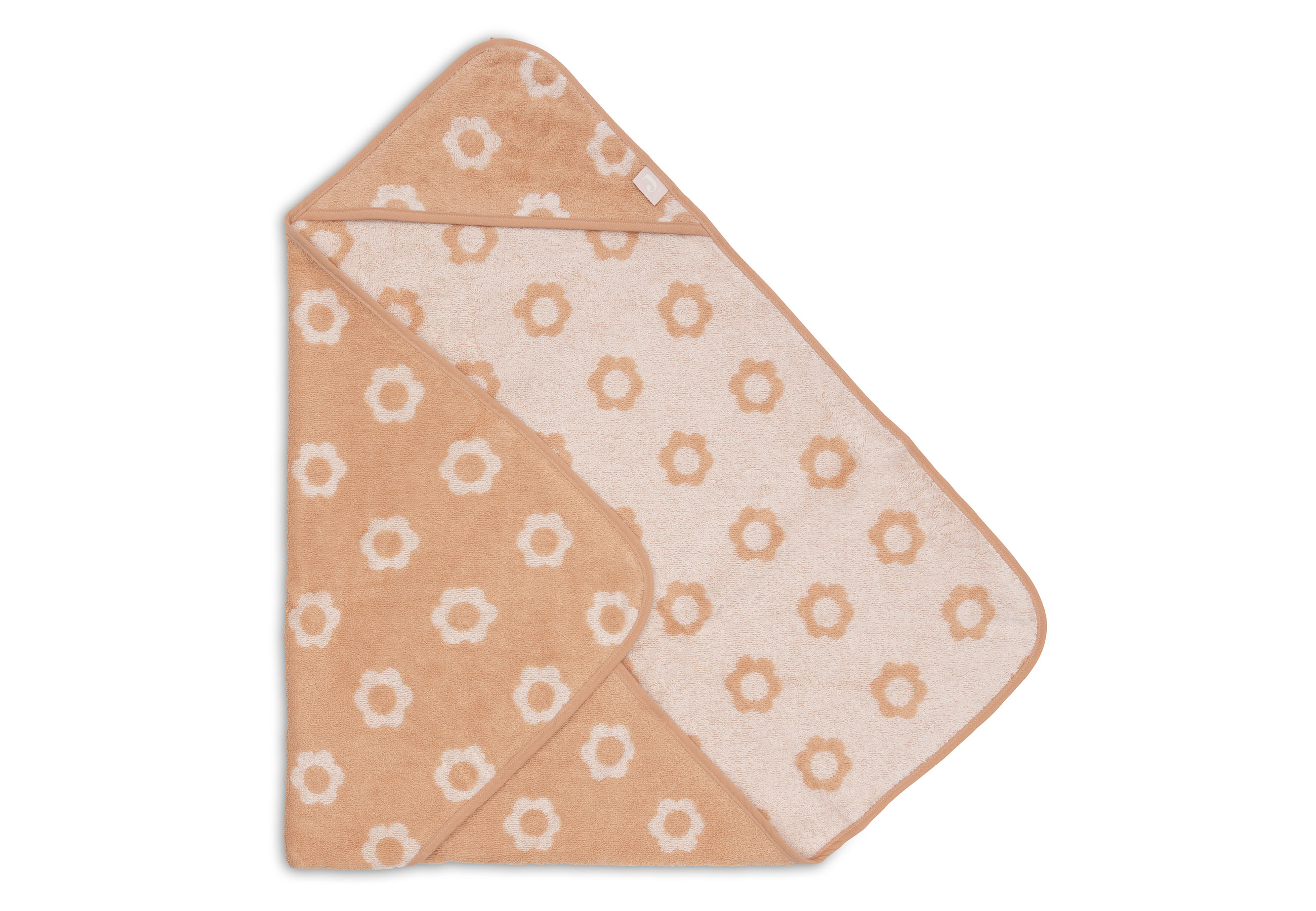 Jollein Badcape Frotté 75x75cm Jacquard Flower						 - 2