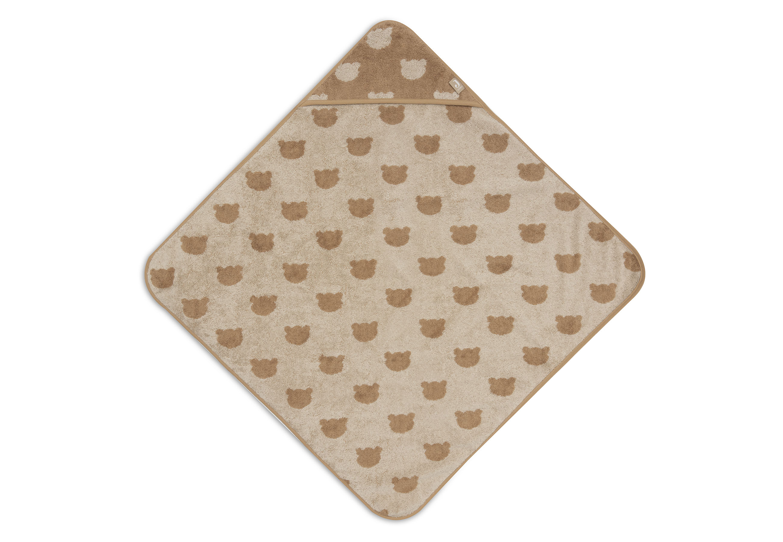 Jollein Badcape Frotté 75x75cm Jacquard Teddy Bear											