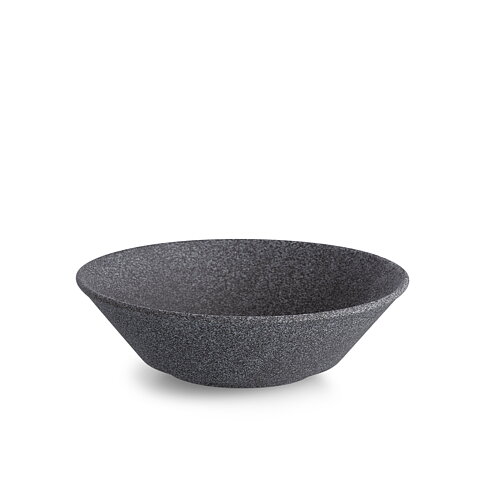 Granit No 1 Skål Svart Rå - Ø 20 cm