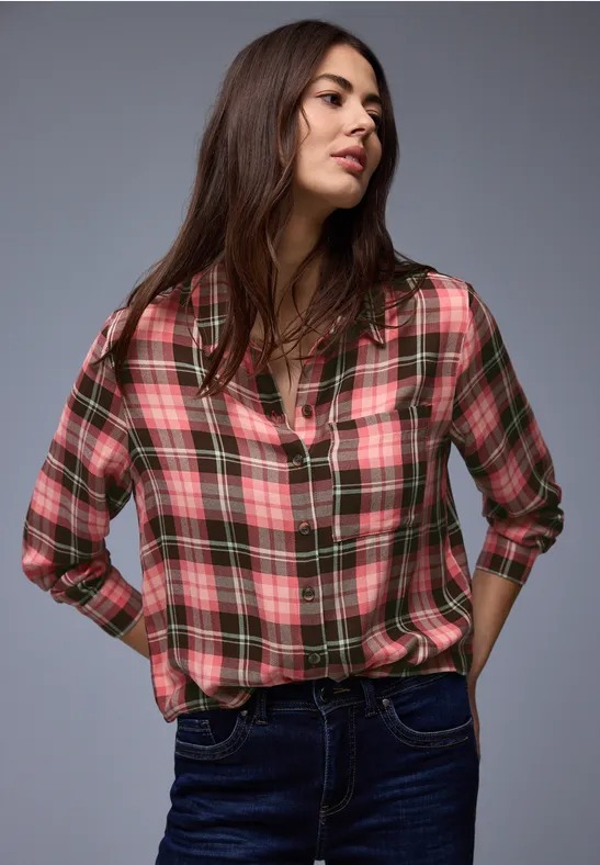 Check Shirtcollar Blouse - Street One - 3