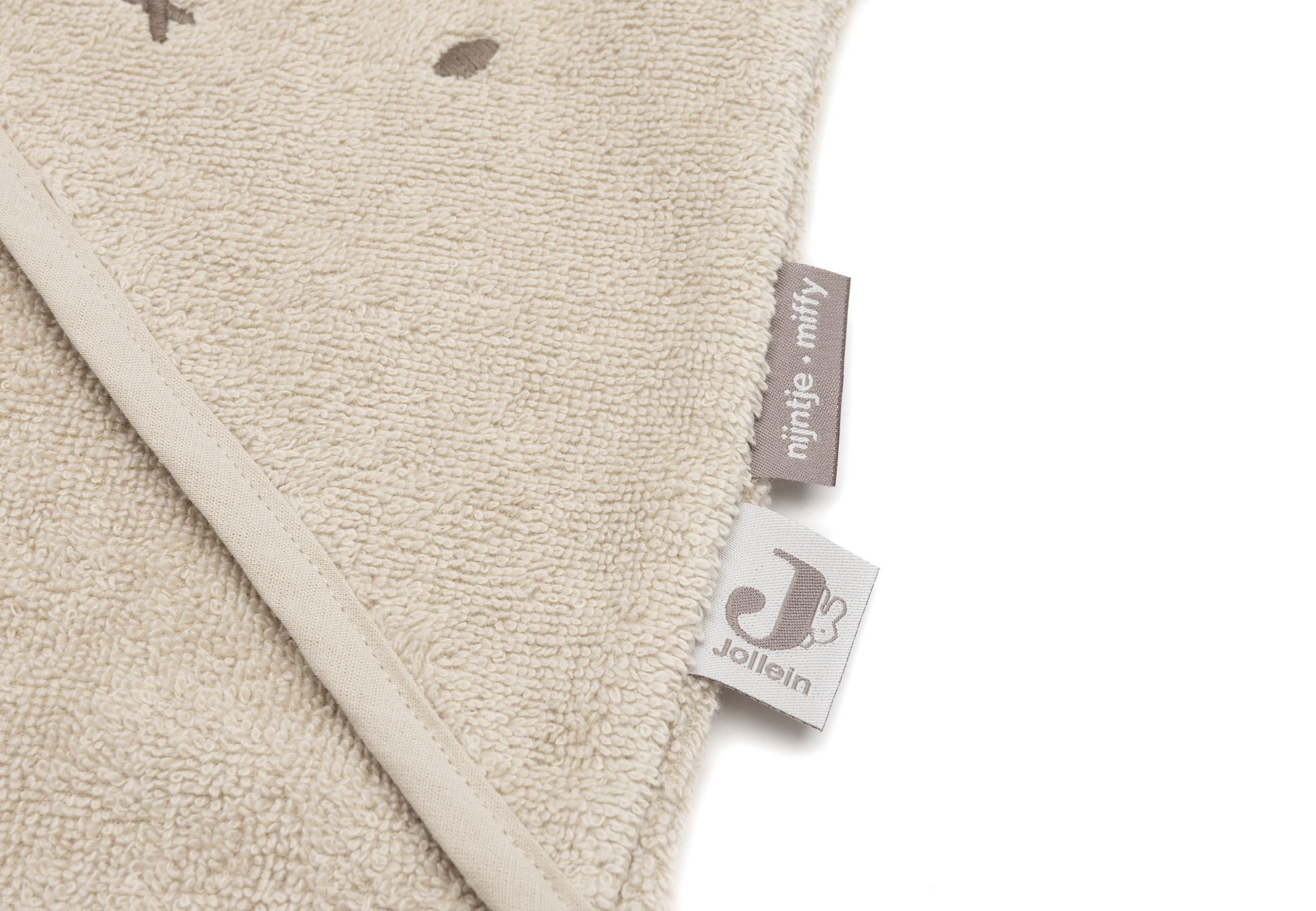Jollein Badcape Frotté 75x75cm Miffy Warm Sand						 - 5