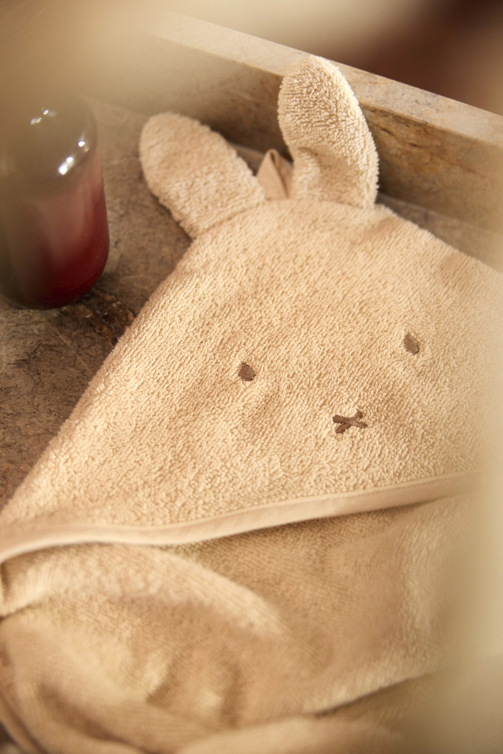 Jollein Badcape Frotté 75x75cm Miffy Warm Sand						 - 7