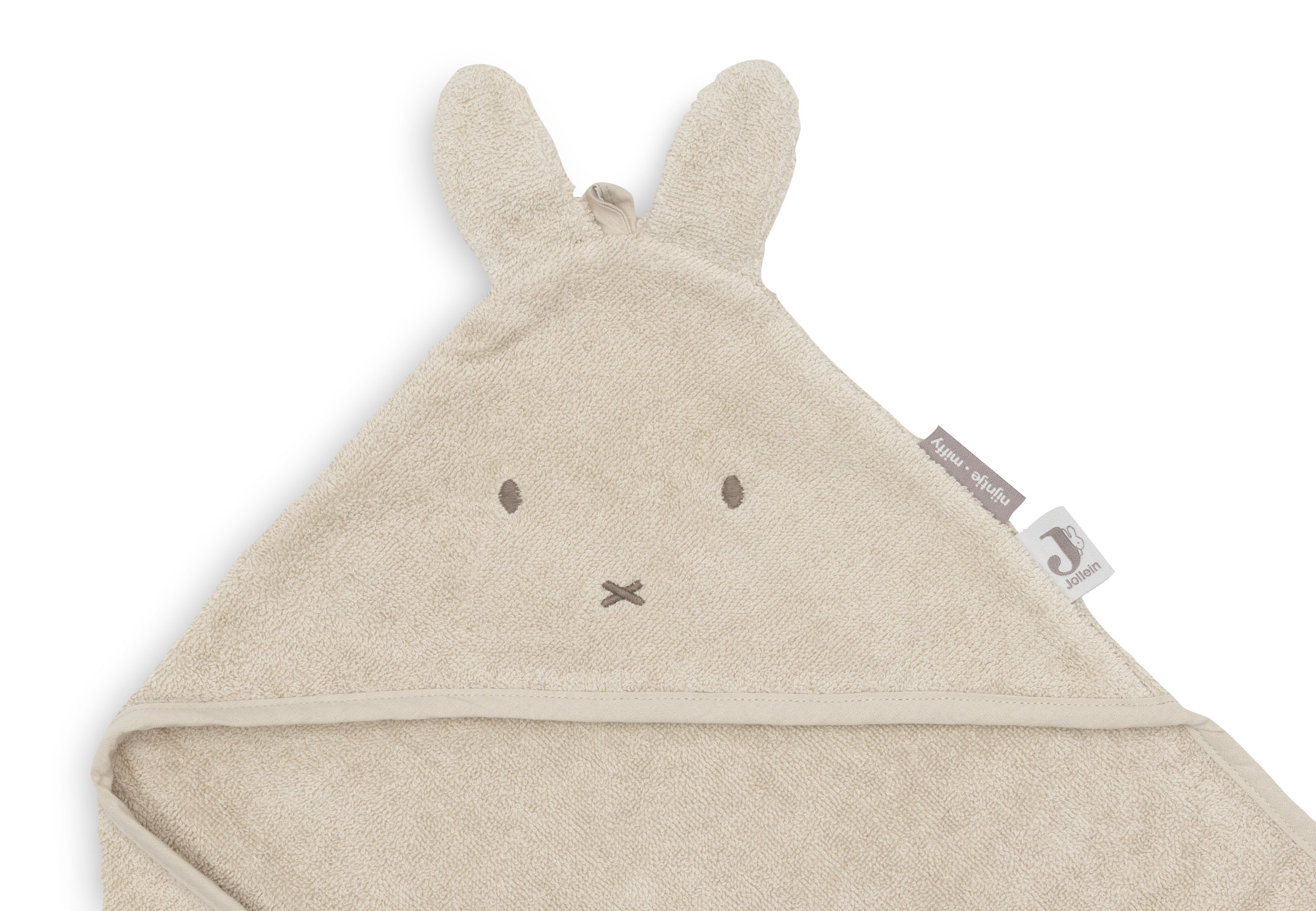 Jollein Badcape Frotté 75x75cm Miffy Warm Sand						 - 4