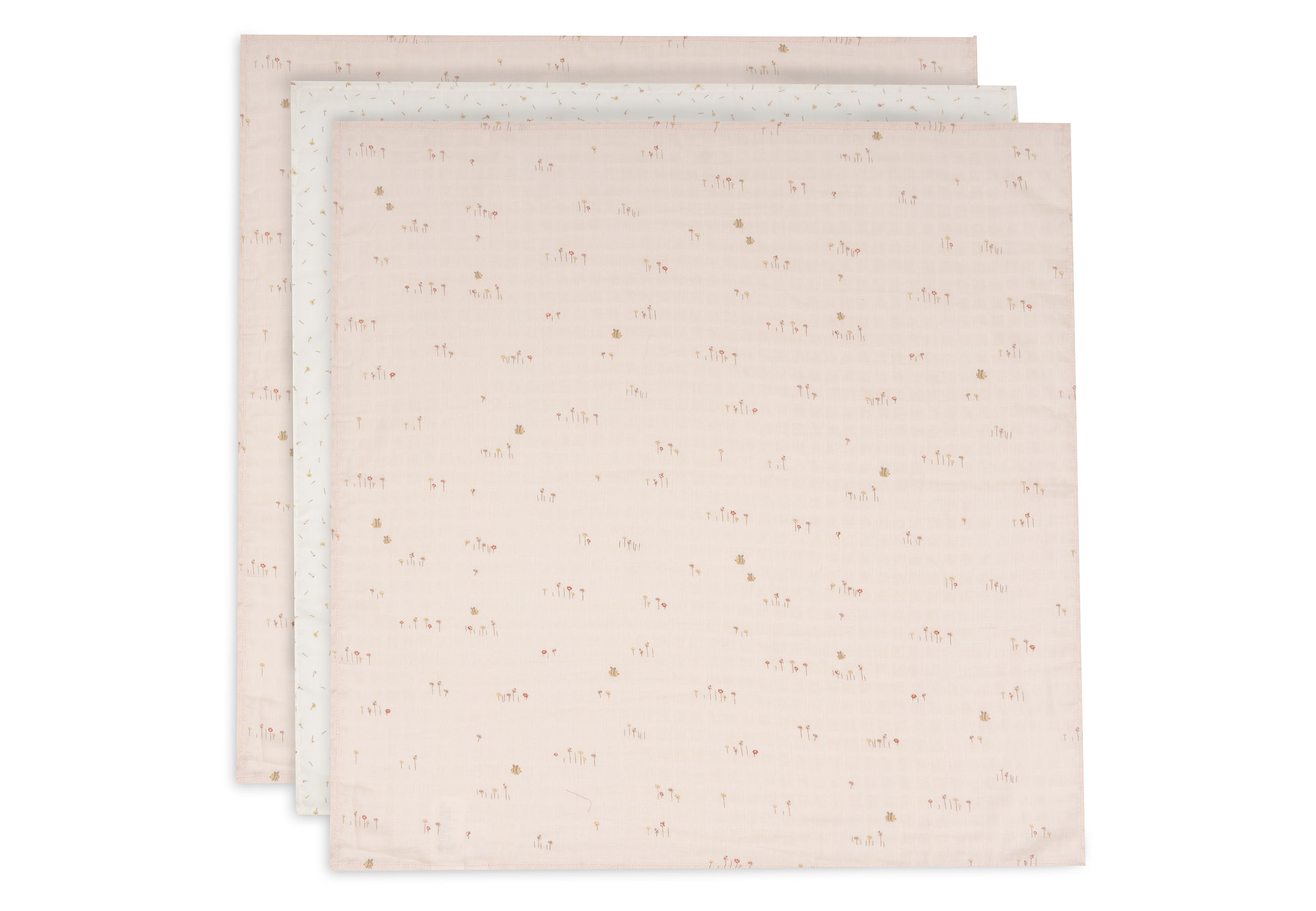 Jollein Muslinfilt 70x70cm Pretty Picnic (3pack)													