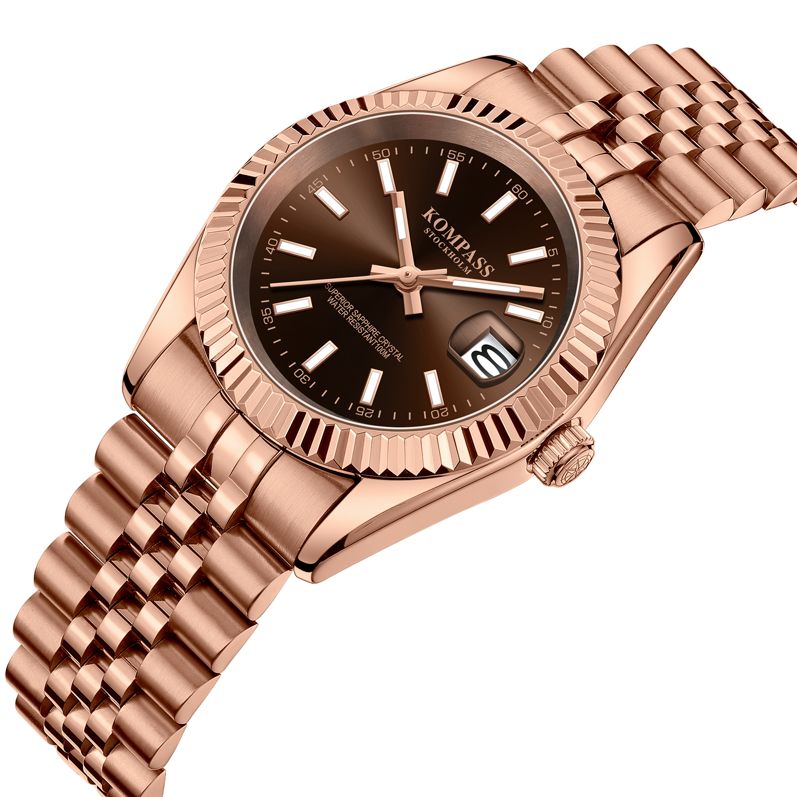 Kompass Santorini Sapphire Steel Rose Brown  - 2