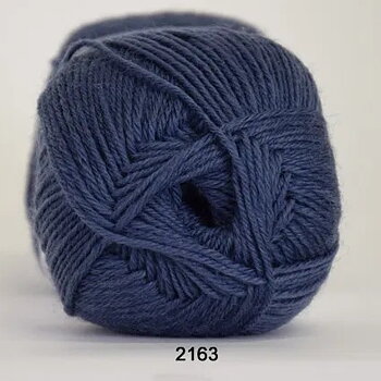 Hjertegarn Sock 4 Enfärgad Blå 2163 Stickfasthet 30m/10 cm på stickor 3,00 mm