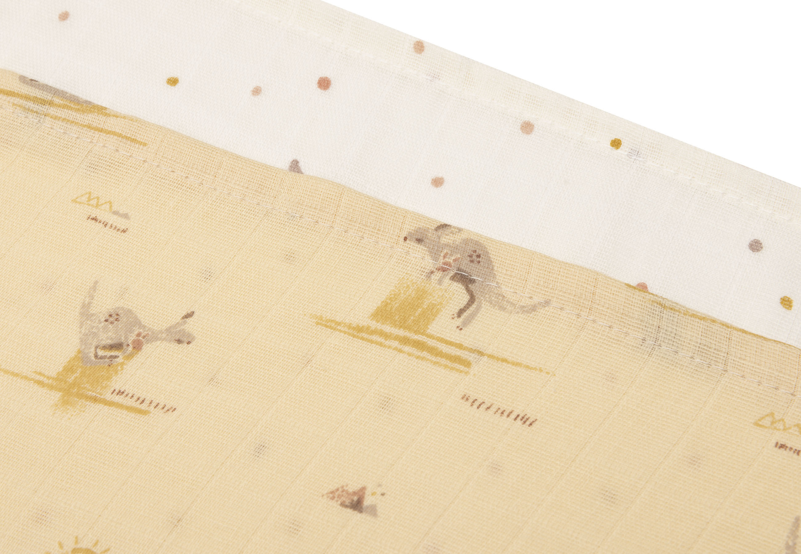 Jollein Muslinfilt 70x70cm Kangaroots (3pack)											 - 2