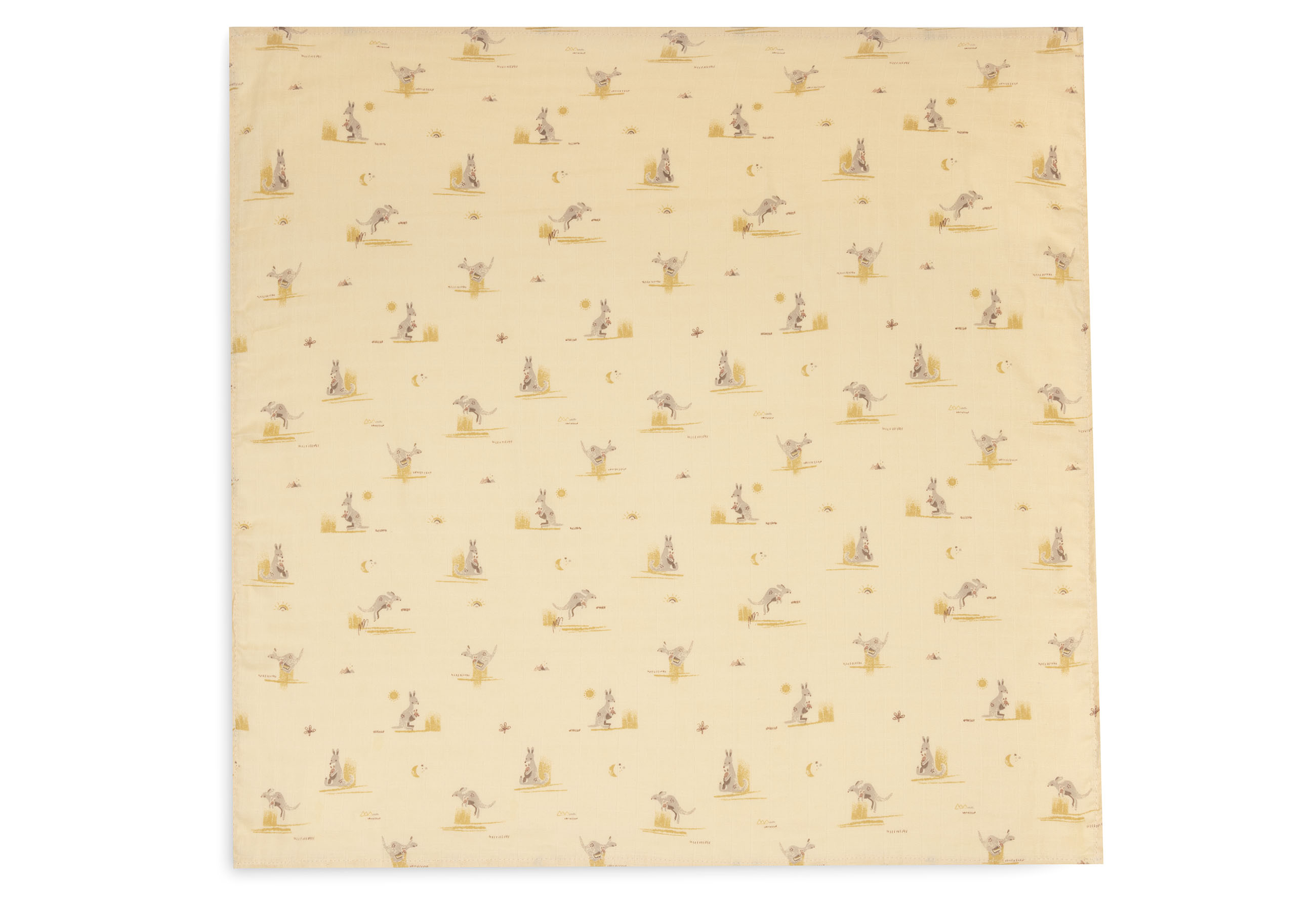 Jollein Muslinfilt 70x70cm Kangaroots (3pack)											 - 3