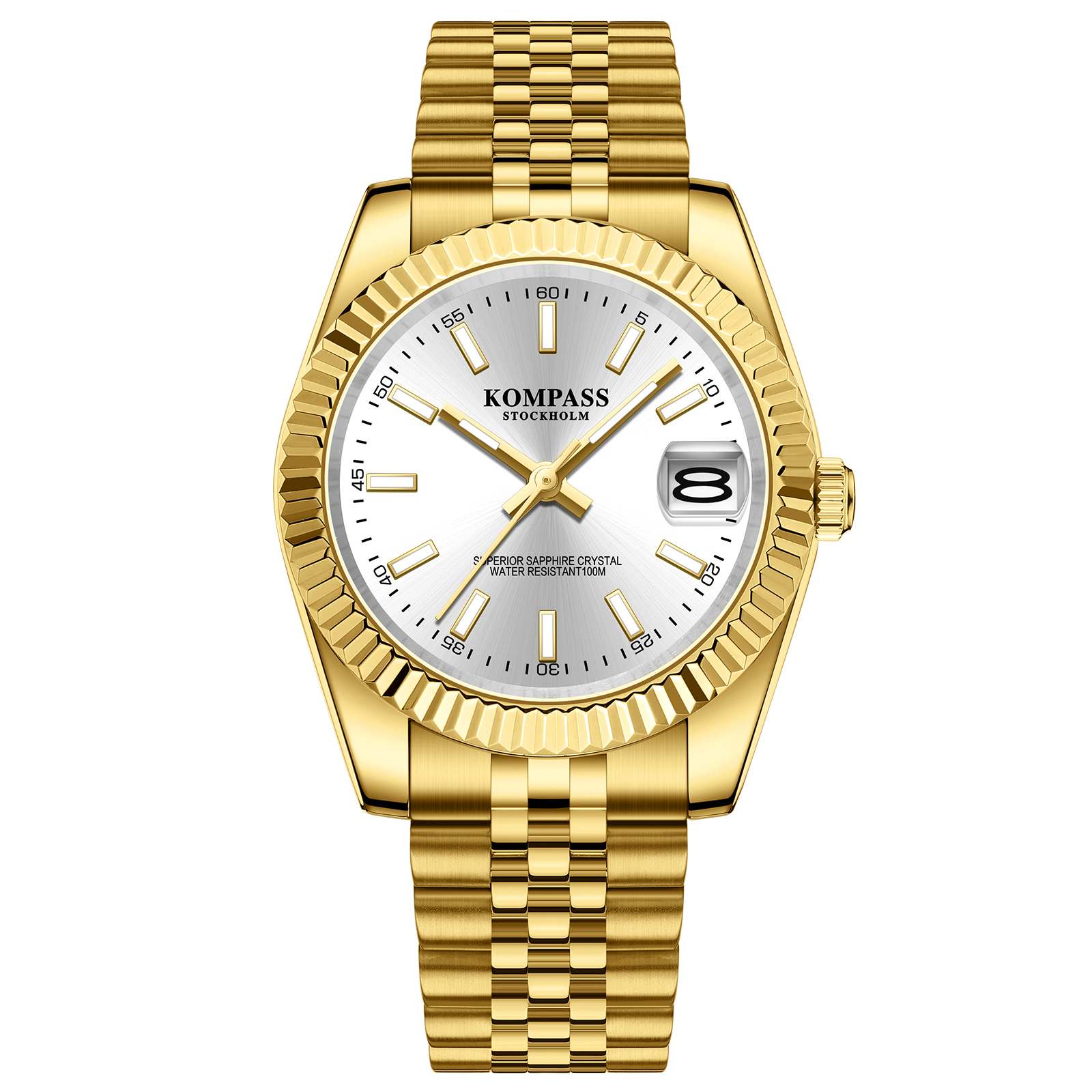 Kompass Santorini Sapphire Steel Gold Silver