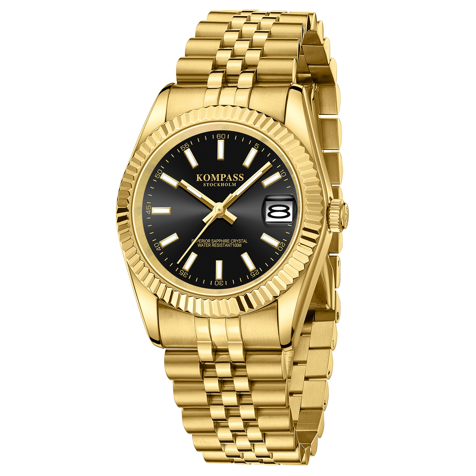 Kompass Santorini Sapphire Steel Gold Black - 3