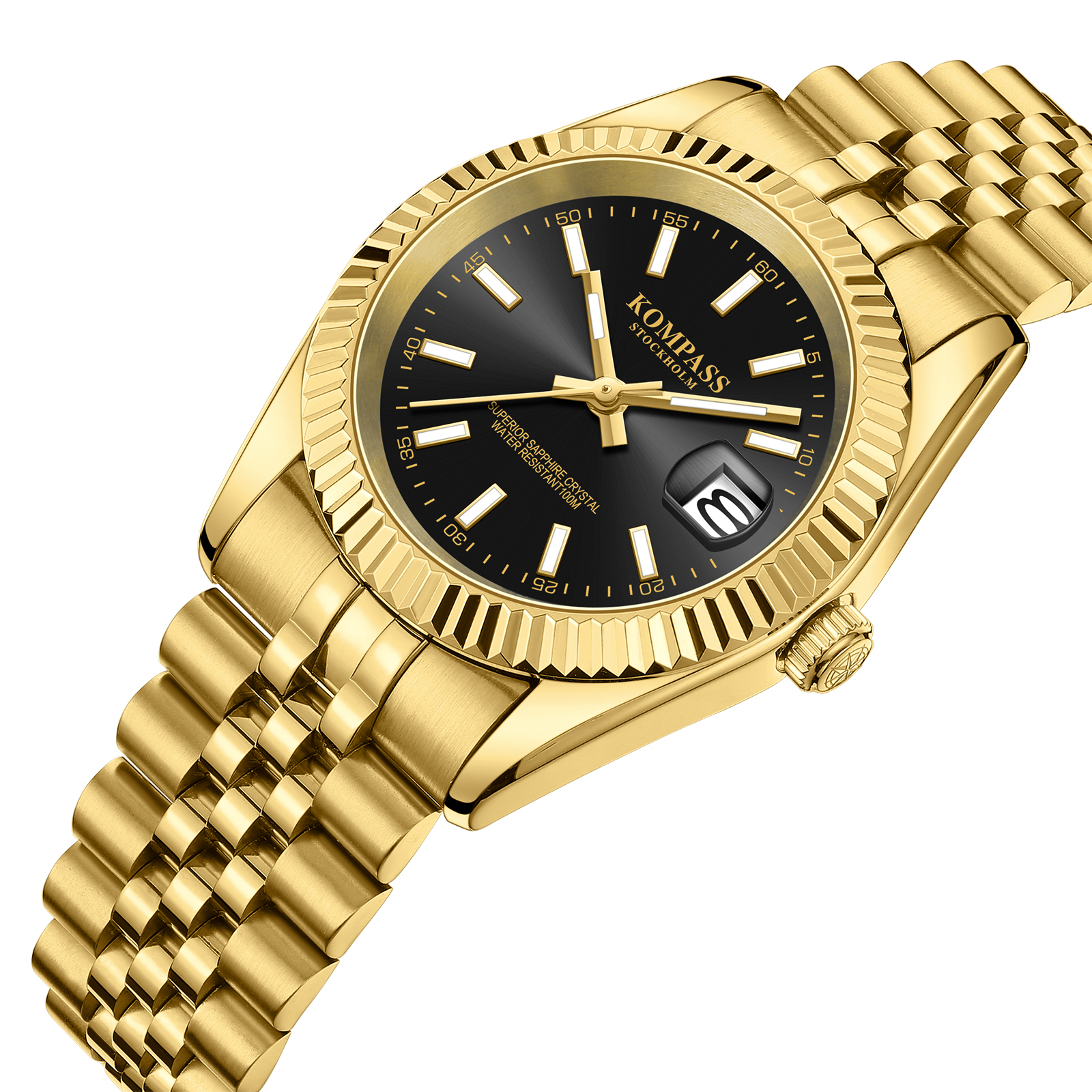 Kompass Santorini Sapphire Steel Gold Black - 2