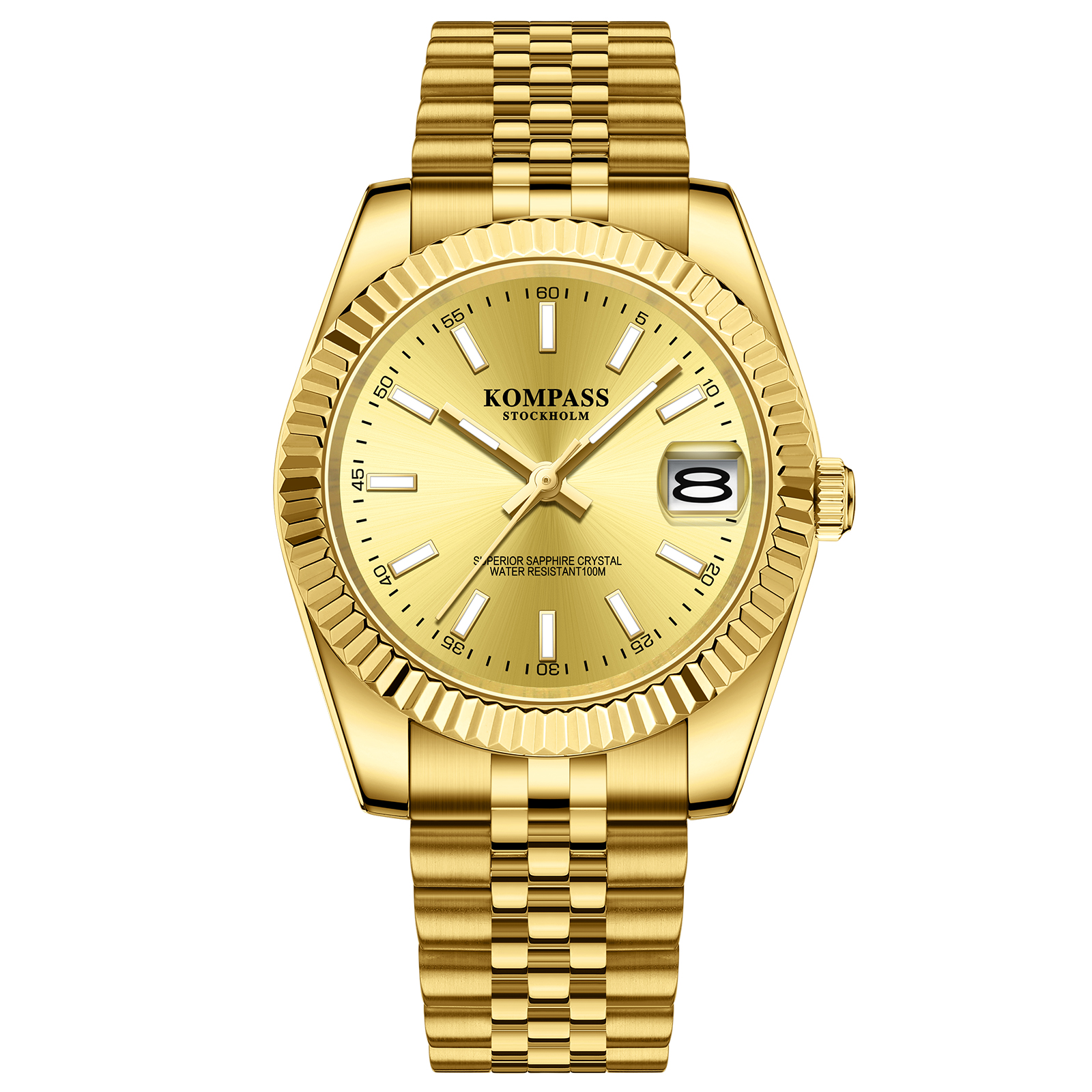 Kompass Santorini Sapphire Steel Gold