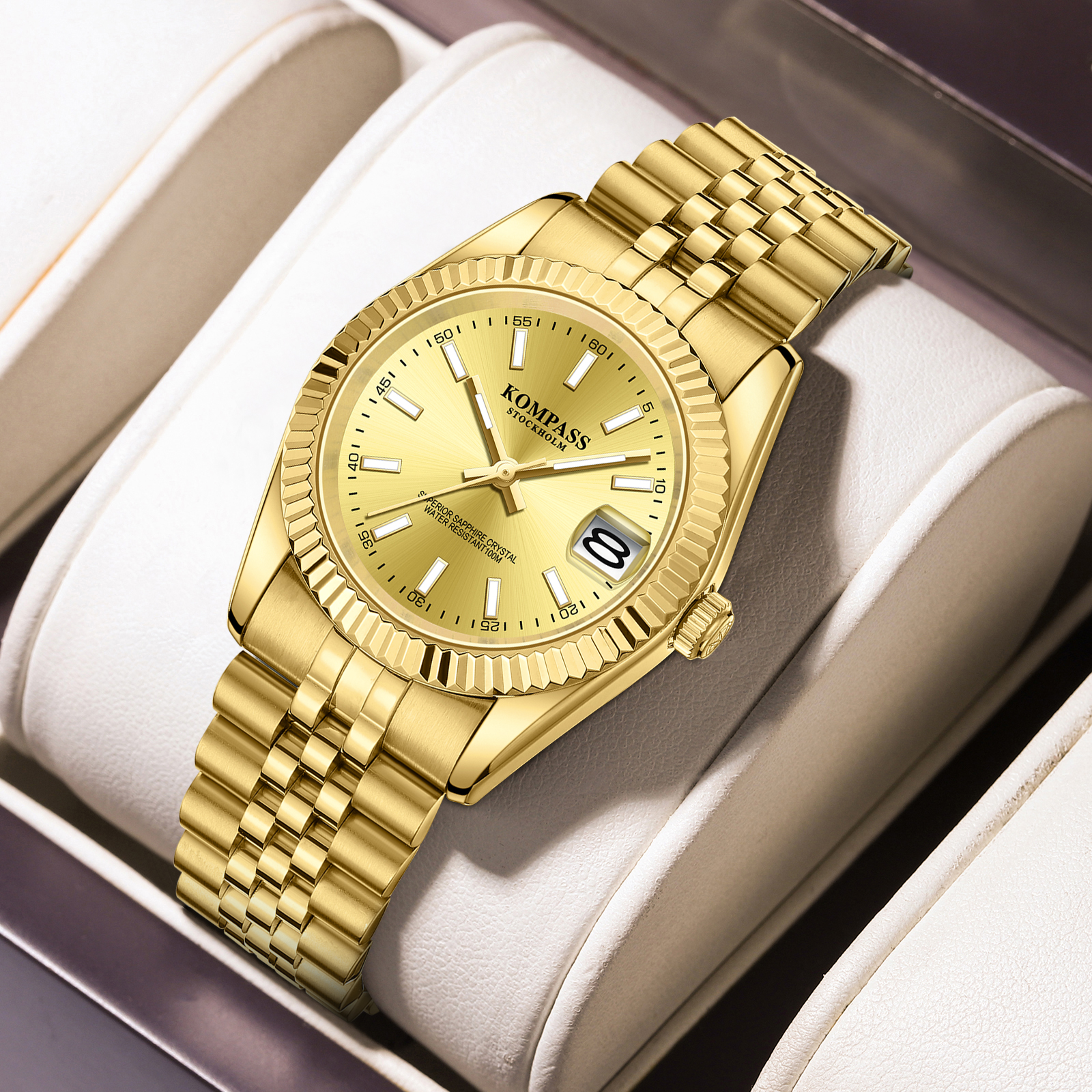 Kompass Santorini Sapphire Steel Gold - 7