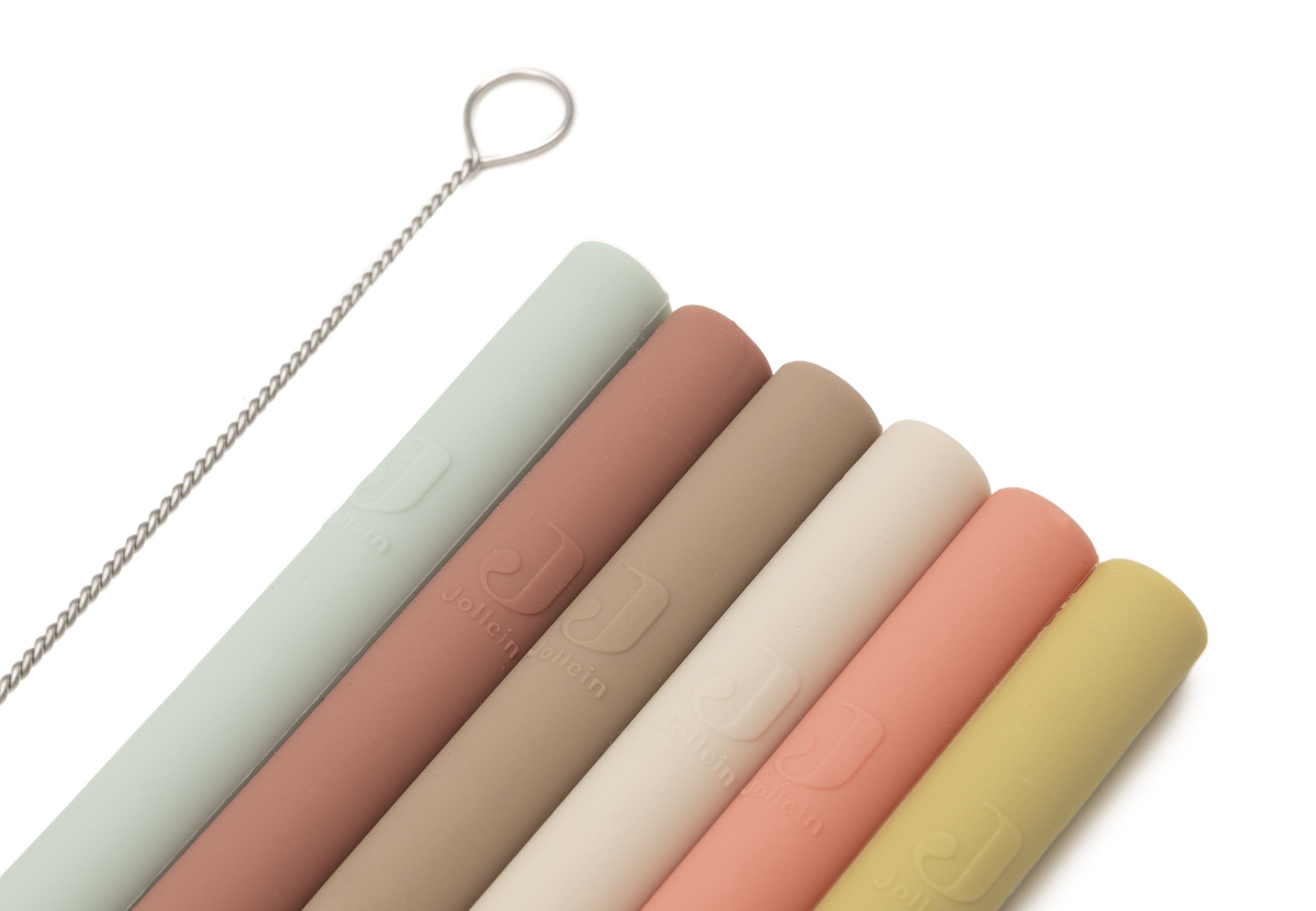 Jollein Silikonsugrör Mixed Shades (6-pack)						 - 3