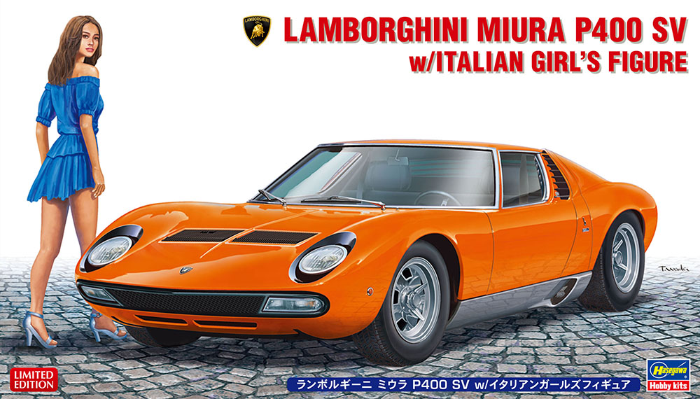 1/24 Lamborghini Miura P400 Sv w. Italian girl