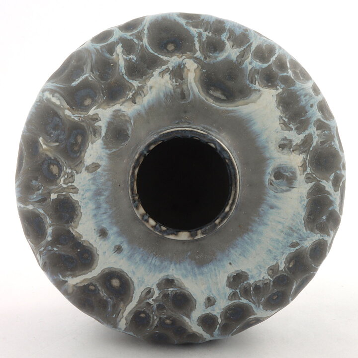 Gunnar Nylund (Uggly 1967) Sturdy Vase with Mottled Glaze 12/9 cm