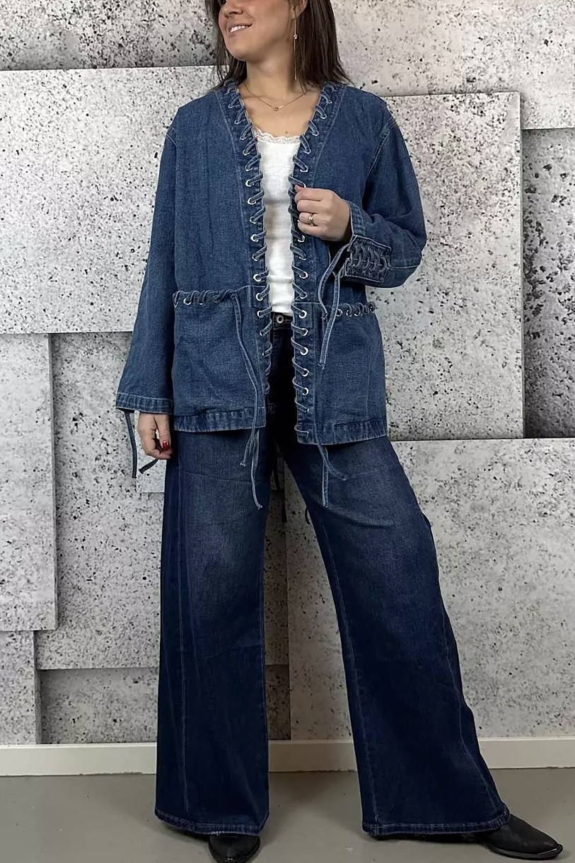 Cabana Living - Chains Jeans Jacket Denim Blue - 5